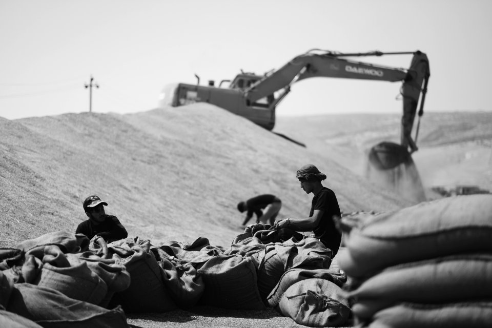 Views of the government depot in summer of 2019 where grain was received and processed in Shingal, known also as Sinjar 19