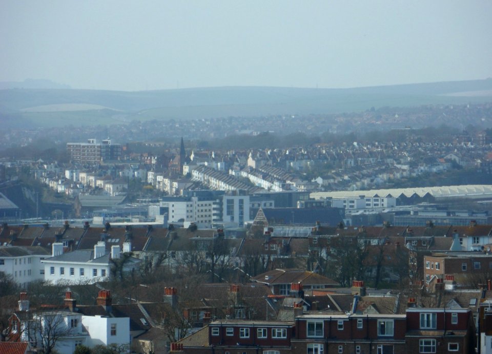 View from Whitehawk Hill, Whitehawk, Brighton (April 2013) (5)