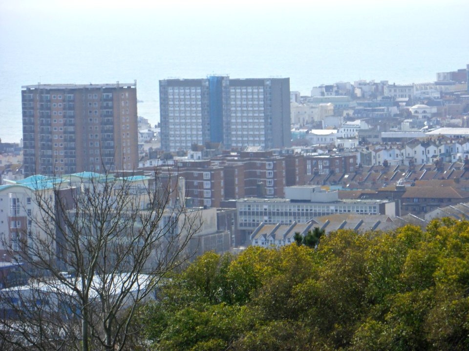 View from Whitehawk Hill, Whitehawk, Brighton (April 2013) (2)