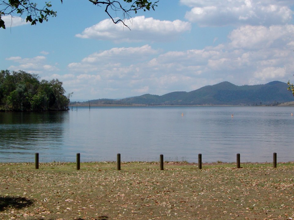 View north from The Spit, Somerset Dam