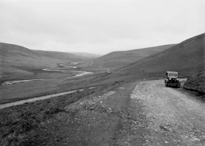 View near Rhayader of the old road to Aberystwyth (1293737)