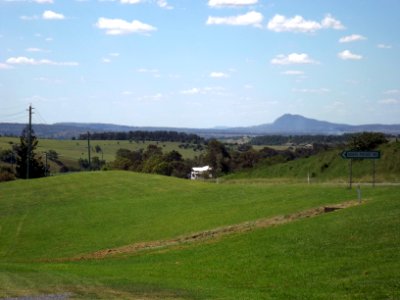 View northwest at road intersection in Templin, Queensland