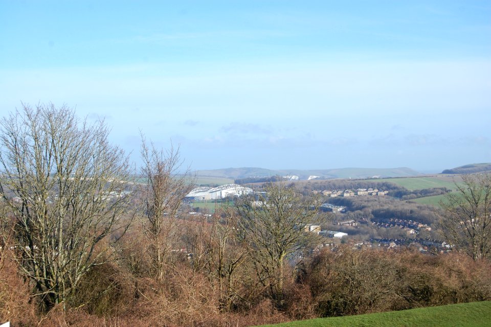 View of Amex Stadium from Hollingbury Hill, Brighton (February 2020) (3)