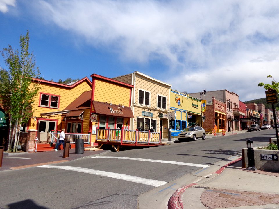 View on Main Street in Park City Utah