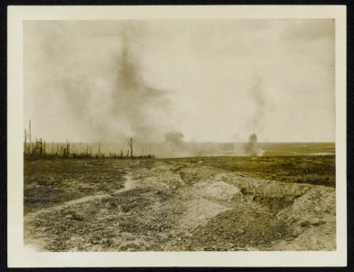 View of a bombardment near Ginchy, Bestanddeelnr 158-1022