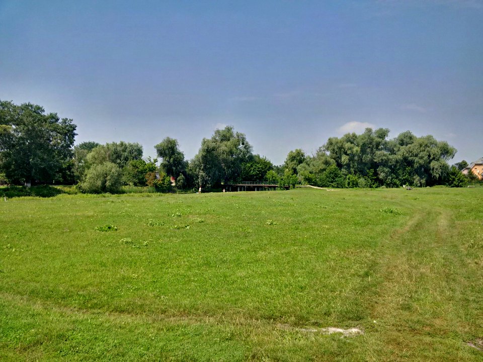 View on bridge across Trubizh River in Pereiaslav-Khmelnytskyi