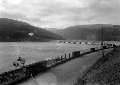 View of Garreg Ddu reservoir and church, Elan Valley (1294553)