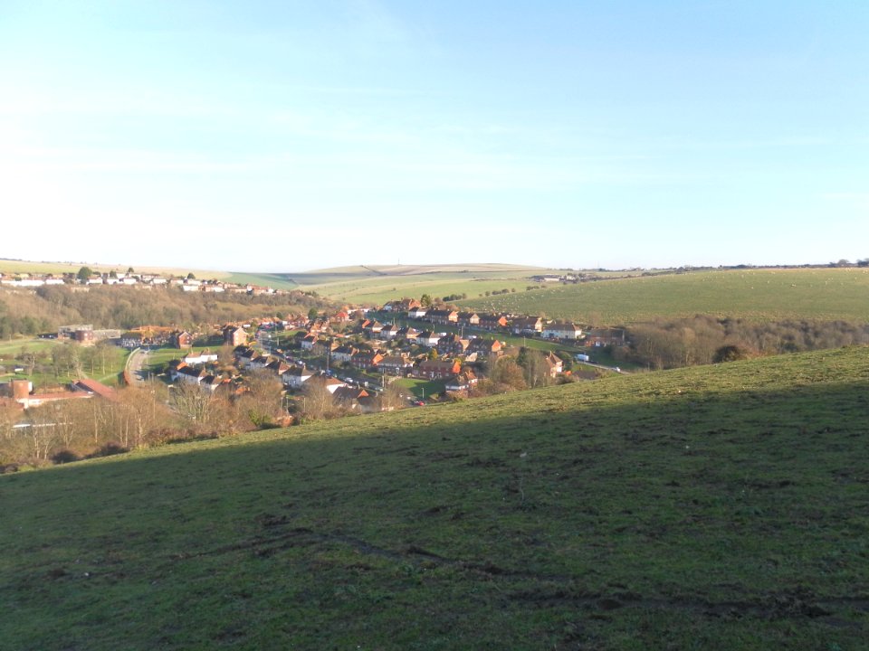 View of Bevendean from Warren Road, Brighton (December 2012) (1)