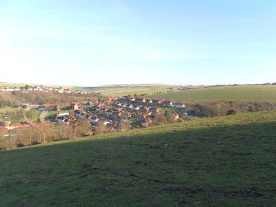View of Bevendean from Warren Road, Brighton (December 2012) (1)
