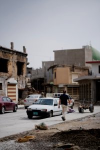 Views around the riverbank of the Old City of Mosul in summer of 2019, after war with the Islamic State 06
