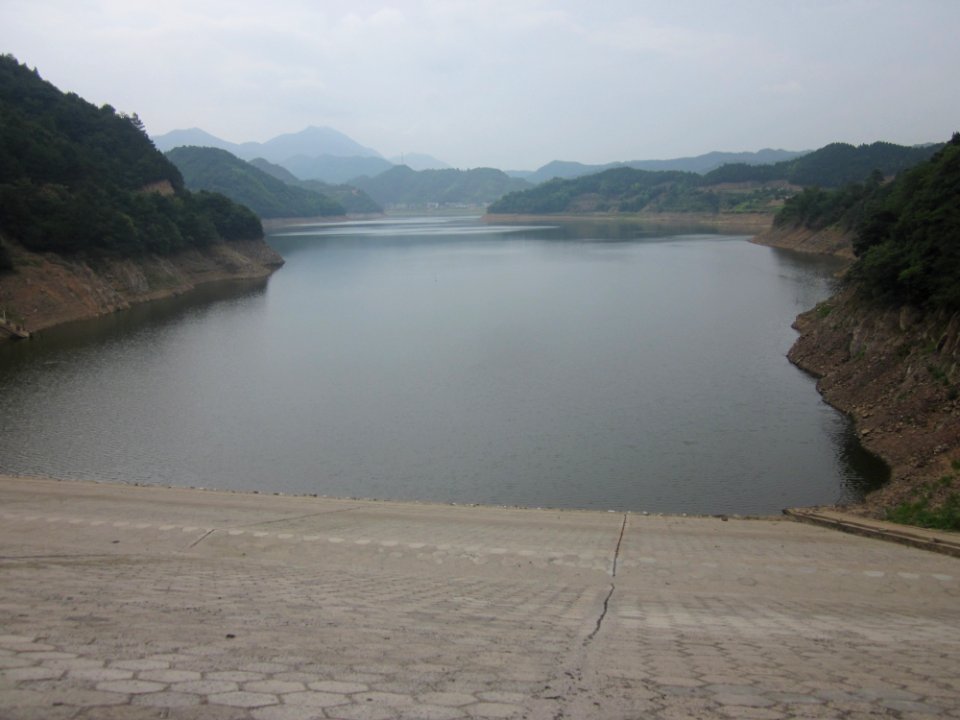 View of Hedong Reservoir from the dam, Xiangxiang, Hunan, China2