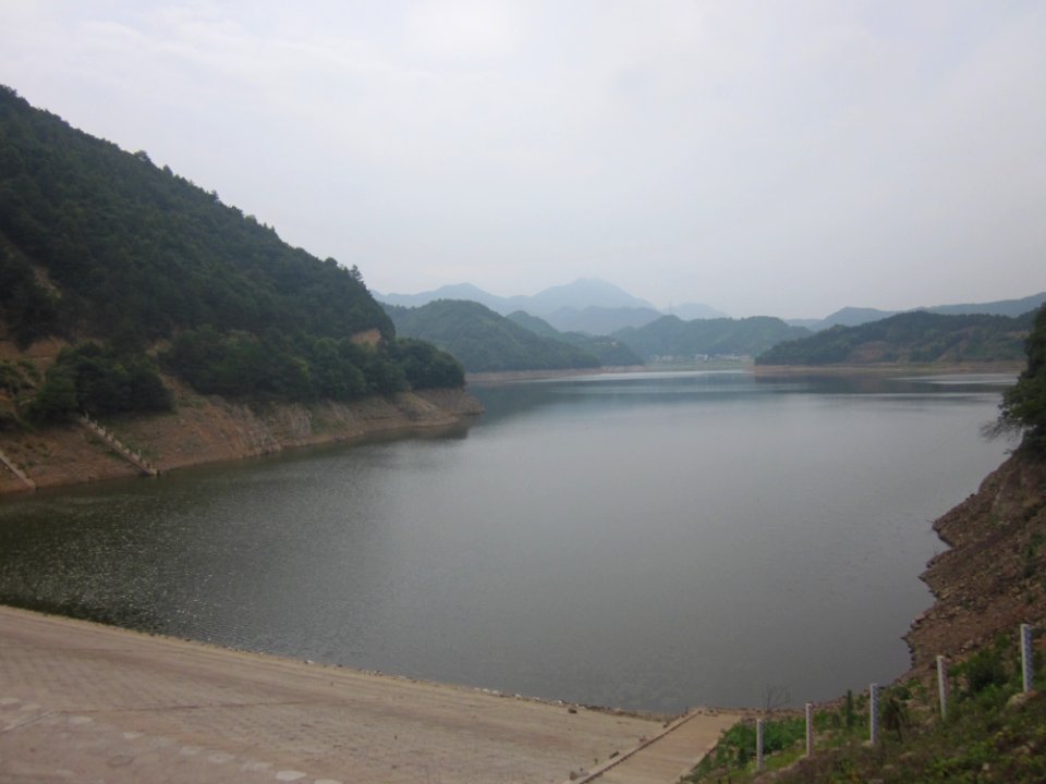 View of Hedong Reservoir from the dam, Xiangxiang, Hunan, China8