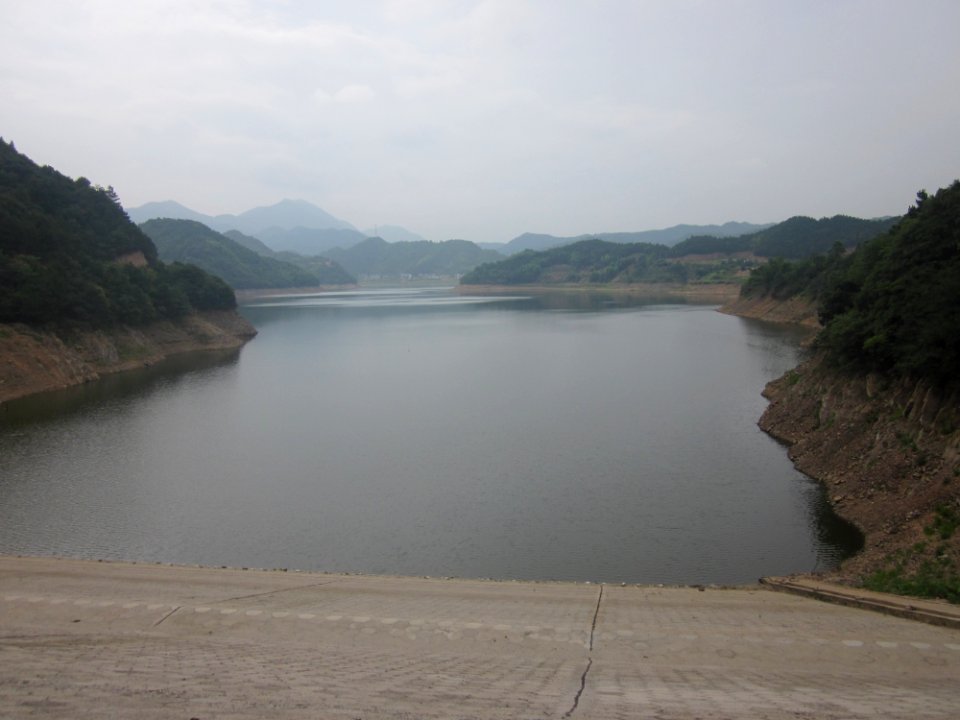 View of Hedong Reservoir from the dam, Xiangxiang, Hunan, China3
