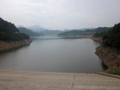 View of Hedong Reservoir from the dam, Xiangxiang, Hunan, China3