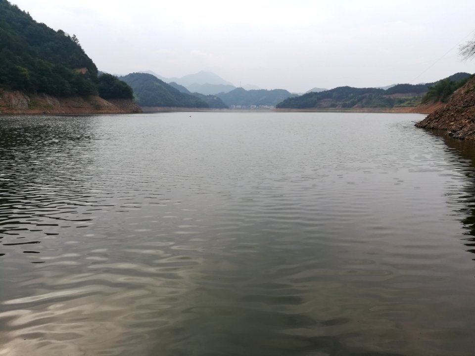 View of Hedong Reservoir from the dam, Xiangxiang, Hunan, China12