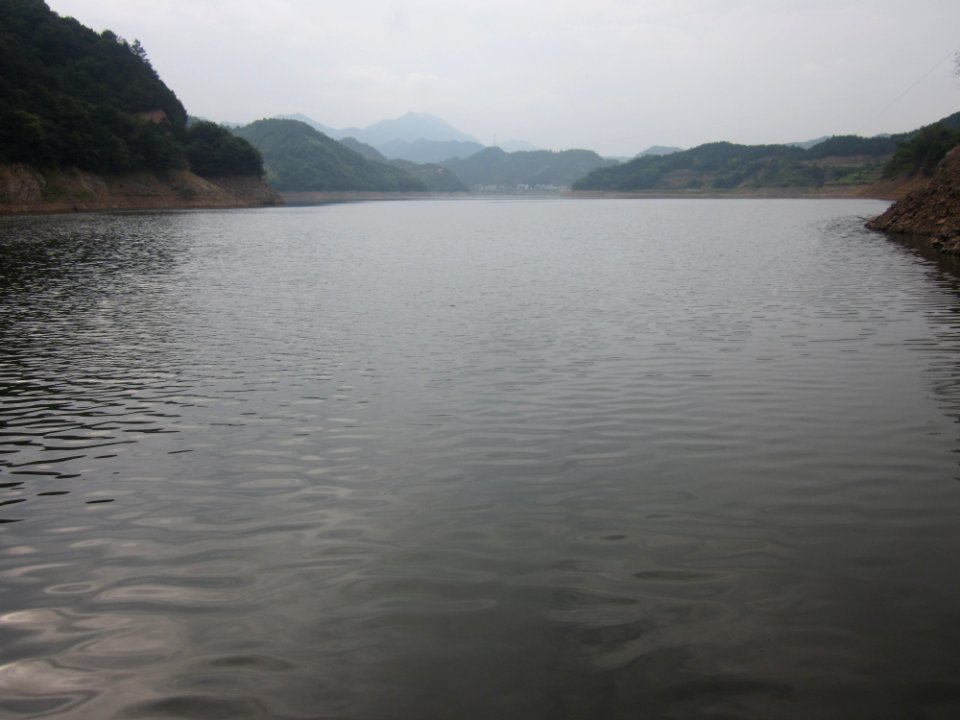 View of Hedong Reservoir from the dam, Xiangxiang, Hunan, China6