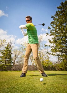 Golf club golfer outdoors
