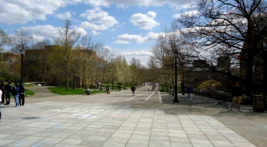 View of Ho Plaza at Cornell University