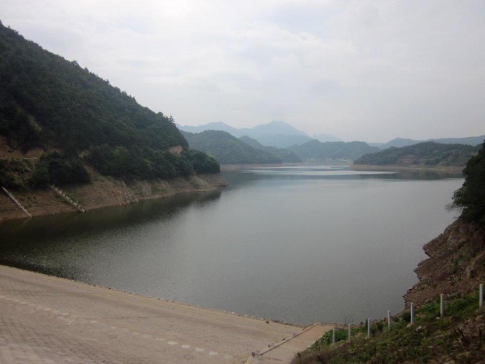 View of Hedong Reservoir from the dam, Xiangxiang, Hunan, China5