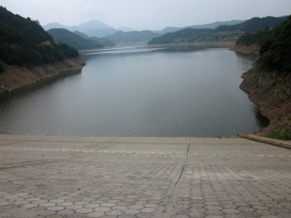 View of Hedong Reservoir from the dam, Xiangxiang, Hunan, China1