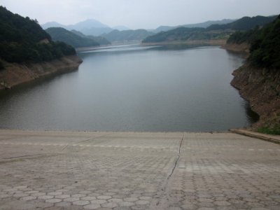 View of Hedong Reservoir from the dam, Xiangxiang, Hunan, China1