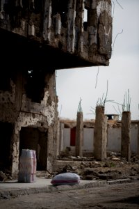 Views around the riverbank of the Old City of Mosul in summer of 2019, after war with the Islamic State 09