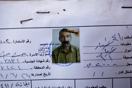 Views around the ruined ID card office in Shingal in April of 2019, following war with the Islamic State 49