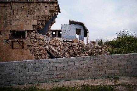 Views around the PUK office in the city of Shingal in April of 2019 following war with the Islamic State 10