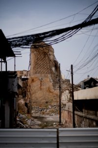 Views around the ruins of Al-Nuri Mosque in Mosul summer of 2019, after its destruction by the Islamic State 05
