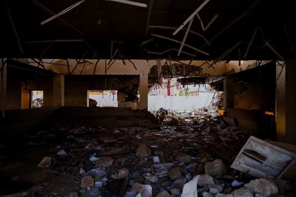 Views around the ruined ID card office in Shingal in April of 2019, following war with the Islamic State 50