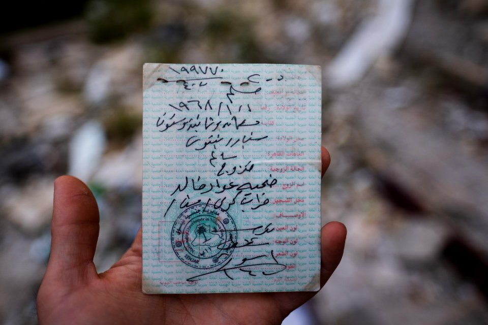 Views around the ruined ID card office in Shingal in April of 2019, following war with the Islamic State 43