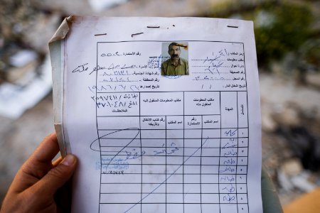 Views around the ruined ID card office in Shingal in April of 2019, following war with the Islamic State 48