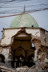 Views around the ruins of Al-Nuri Mosque in Mosul summer of 2019, after its destruction by the Islamic State 08