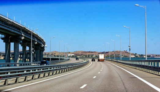 View of Kerch from the Crimean bridge