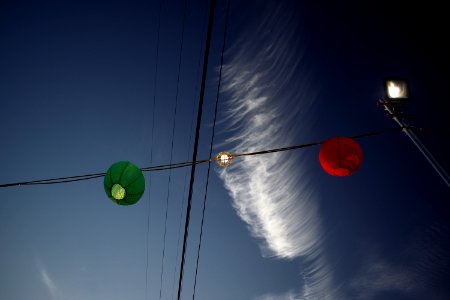 View of lanterns at the 2018 Obon festival at Venice Hongwanji Buddhist Center 002