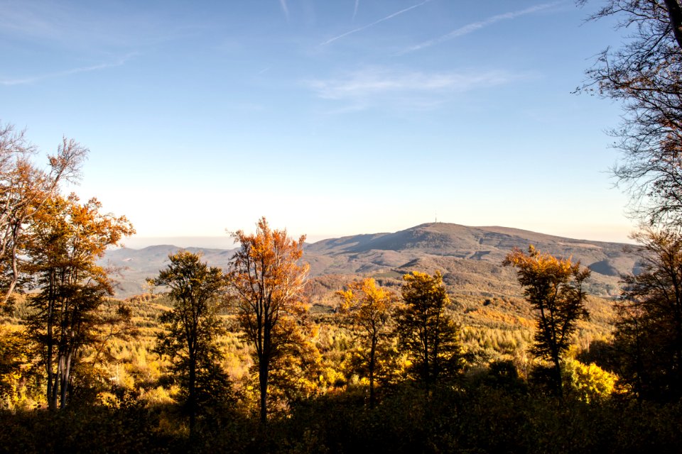 View of Kékestető from Galyatető