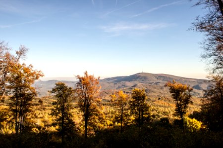 View of Kékestető from Galyatető