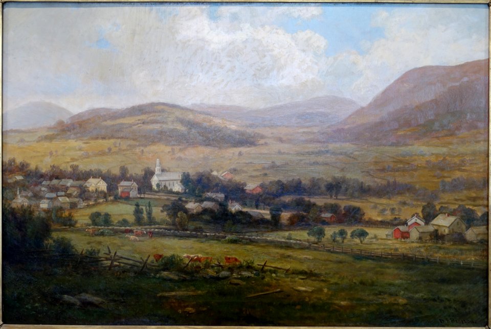 View of Old Bennington, Vermont, by Daniel Folger Bigelow, c. 1870, oil on canvas - Bennington Museum - Bennington, VT - DSC08522