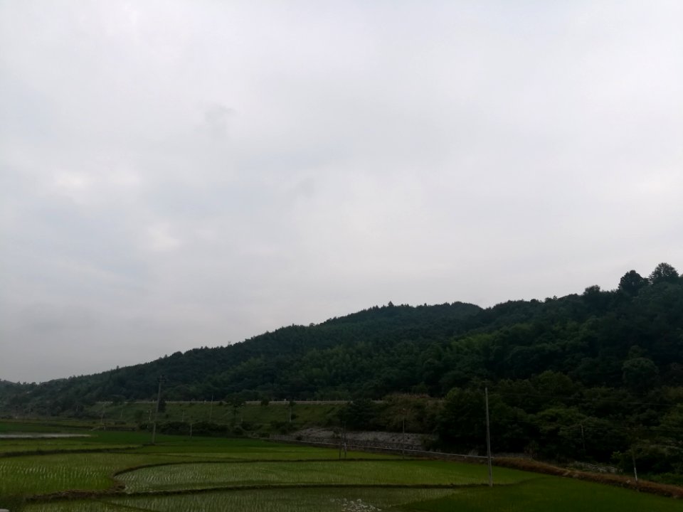 View of Changshaolou Expressway from Provincial Highway S209 in Hunan, China, 13 June 2018