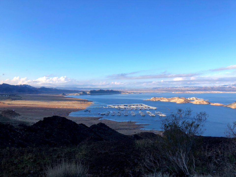 View of Lake Mead from Historic Railroad Hiking Trail, Nevada