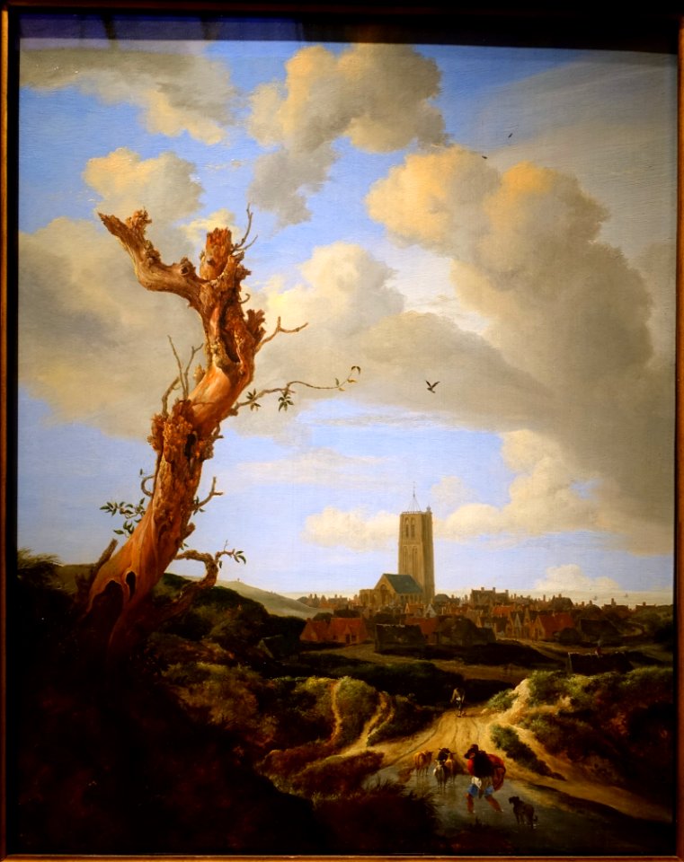 View of Egmond-on-the-Sea, by Jacob van Ruisdael, 1648, oil on panel - Currier Museum of Art - Manchester, NH - DSC07271