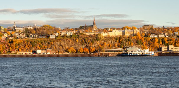 View of Lévis from Quebec City, Canada photo
