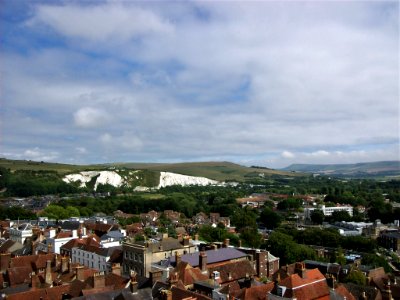 View of Lewes, from Castle photo