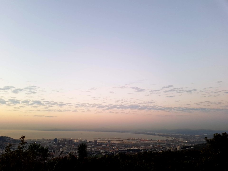 View of Cape Town from halfway up the Table Mountain 08