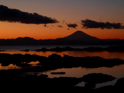 View of Mount Fuji from Nagai(Yokosuka)