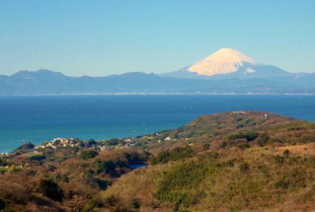 View of Mount Fuji from Mount Ogusu