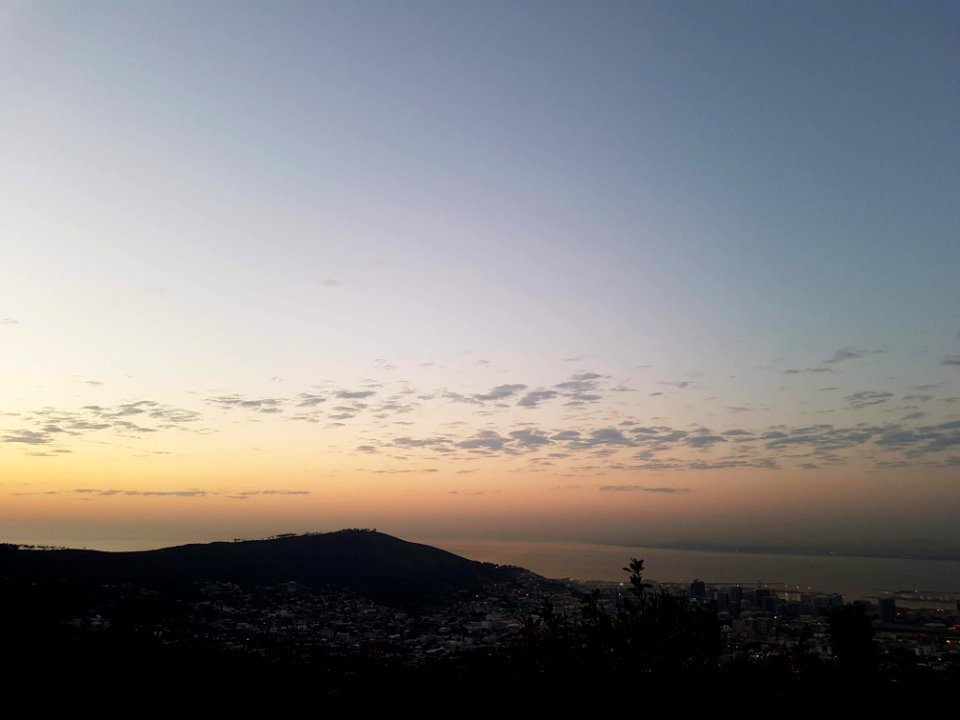 View of Cape Town from halfway up the Table Mountain 09
