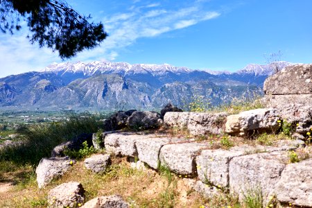 View of Mount Taygetus from the Menelaion) on 15 May 2019