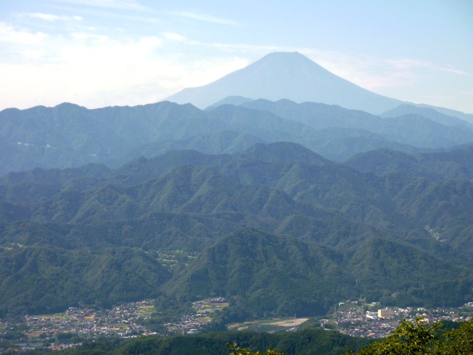 View of Mount Fuji from Mount Jinba