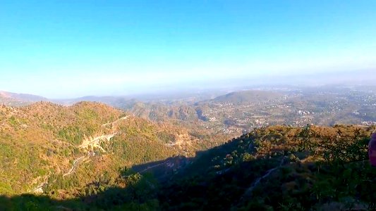 View of Doon Valley from Kipling Trail Uttarakhand India